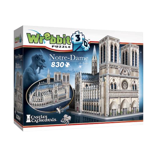 Castles & Cathedrals - Notre-Dame de Paris 3D Puzzle: 830 Pcs